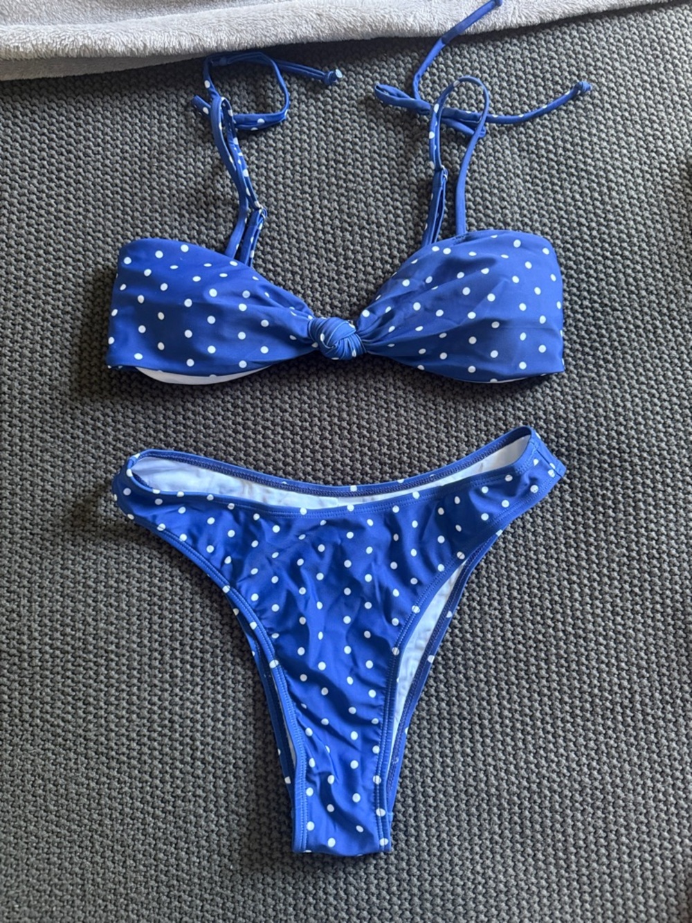 Blue Polka Dot Bikini
